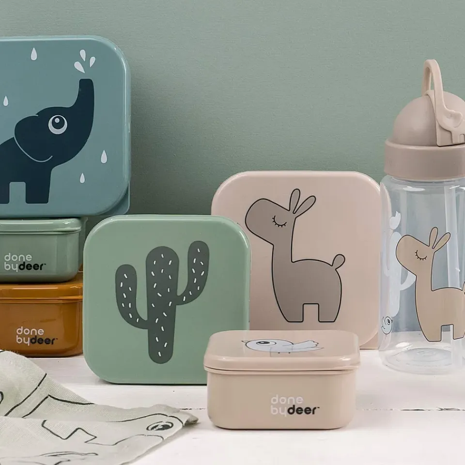 Lunch Boxes & Food Containers^Done by deer Lalee lunchbox 3 parts, Multi Beige