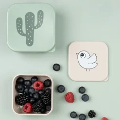 Lunch Boxes & Food Containers^Done by deer Lalee lunchbox 3 parts, Multi Beige