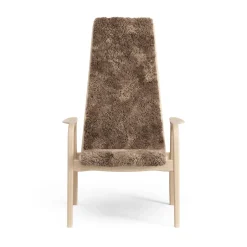 Children's Armchairs^Swedese Lamini children's arm chair laquered beech/sheep skin, Sahara (nougat brown) Beige