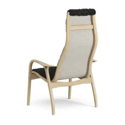 Children's Armchairs^Swedese Lamini children's arm chair laquered oak/sheep skin, Black (black) Beige