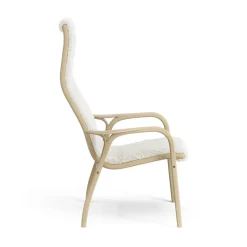 Children's Armchairs^Swedese Lamini children's arm chair laquered oak/sheep skin, Off white (white) Beige