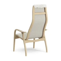 Children's Armchairs^Swedese Lamini children's arm chair laquered oak/sheep skin, Off white (white) Beige