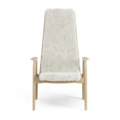 Children's Armchairs^Swedese Lamini children's arm chair laquered oak/sheep skin, Off white (white) Beige