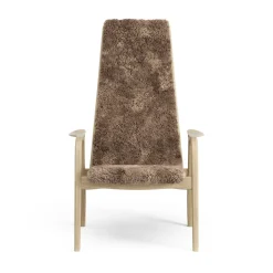 Children's Armchairs^Swedese Lamini children's arm chair laquered oak/sheep skin, Sahara (nougat brown) Beige