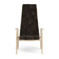 Children's Armchairs^Swedese Lamini children's arm chair laquered beech/sheep skin, Espresso (brown) Beige