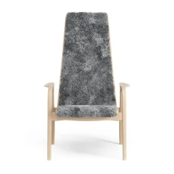 Children's Armchairs^Swedese Lamini children's arm chair laquered beech/sheep skin, Scandinavian Grey (grey) Beige