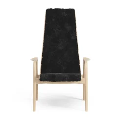 Children's Armchairs^Swedese Lamini children's arm chair laquered beech/sheep skin, Black (black) Beige