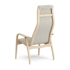 Children's Armchairs^Swedese Lamini children's arm chair laquered beech/sheep skin, Moonlight Beige