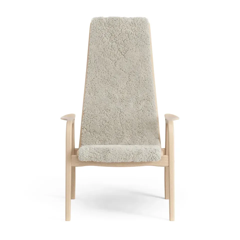 Children's Armchairs^Swedese Lamini children's arm chair laquered beech/sheep skin, Moonlight Beige