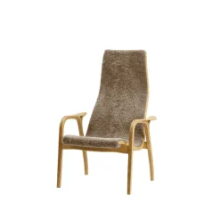 Children's Armchairs^Swedese Lamini Children's armchair, Sheepskin sahara, oiled oak Brown