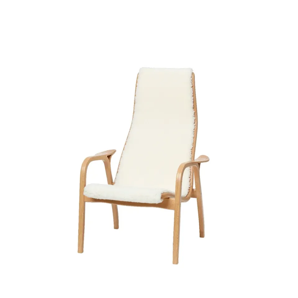 Online Swedese Lamini Children's armchair, Sheepskin off-, oiled oak White