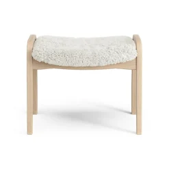 Children's Armchairs^Swedese Lamini children's foot stool laquered beech/sheep skin, Off white (white) BeigeWhite