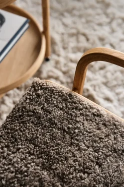 Clearance Swedese Lamino arm chair oiled oak/sheep skin, Sahara (nougat brown) Beige