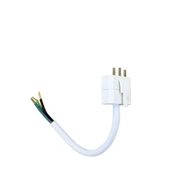 Lamp Hooks & Suspensions^Airam Lamp plug DCL, , with cord 15 cm White
