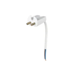 Best Airam Lamp plug, , with cable 11 cm, ungrounded White
