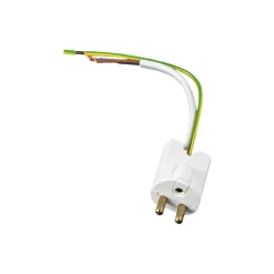 Lamp Hooks & Suspensions^Airam Lamp plug, , with cable 14 cm, grounded White