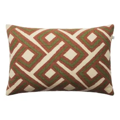 Cushion Covers^Chhatwal & Jonsson Lanka cushion cover 40x60 cm, Terracotta-cactus green OrangeGreen