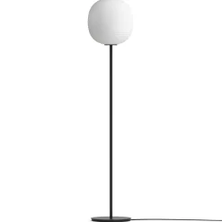 Floor Lamps^New Works Lantern floor lamp medium, Frosted opal glass White