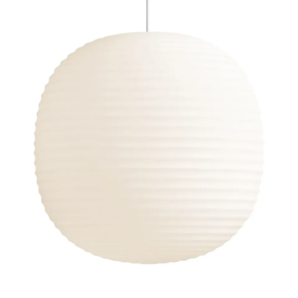 Pendant Lamps^New Works Lantern pendant lamp large, Frosted opal glass White