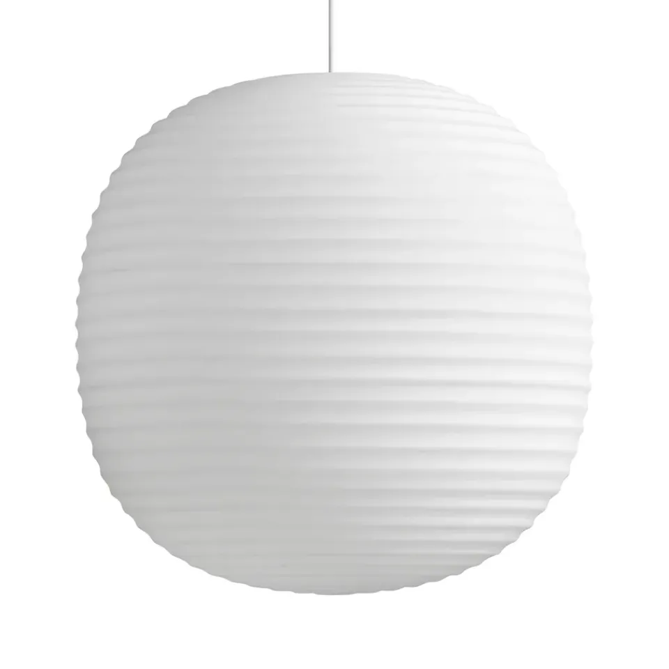 Pendant Lamps^New Works Lantern pendant lamp large, Frosted opal glass White