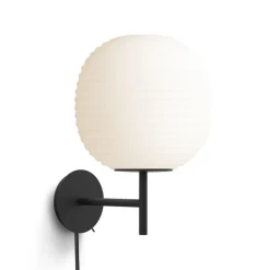 Reading Lamps|Wall Lights^New Works Lantern wall lamp small, Frosted opal glass White