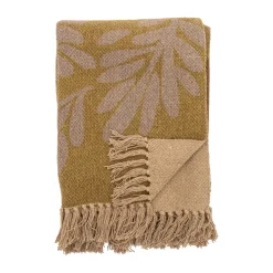 Cotton Blankets & Throws^Bloomingville Lark cotton throw 130x160 cm, Yellow