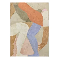 New Paper Collective Las Danzantes 02 poster, 50x70 cm OrangeBeigeBlue