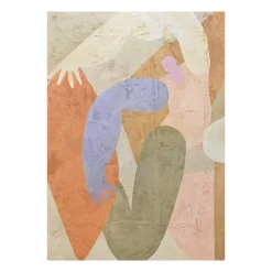 Best Paper Collective Las Danzantes 01 poster, 50x70 cm OrangeBeigeBlue