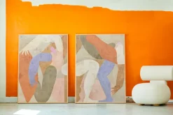 Best Paper Collective Las Danzantes 01 poster, 50x70 cm OrangeBeigeBlue