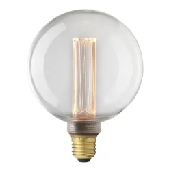 Online Globen Lighting Laser filament LED E27 dimable, 12.5 cm, E27 Transparent