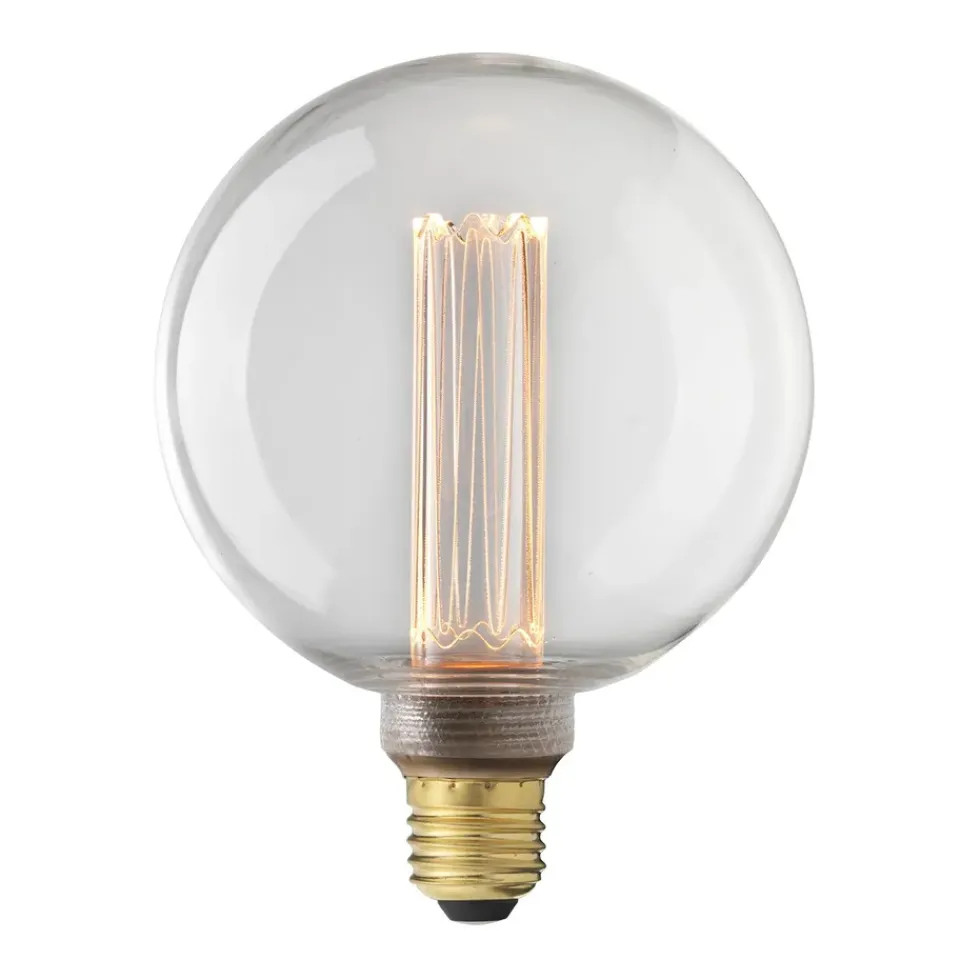 Online Globen Lighting Laser filament LED E27 dimable, 12.5 cm, E27 Transparent
