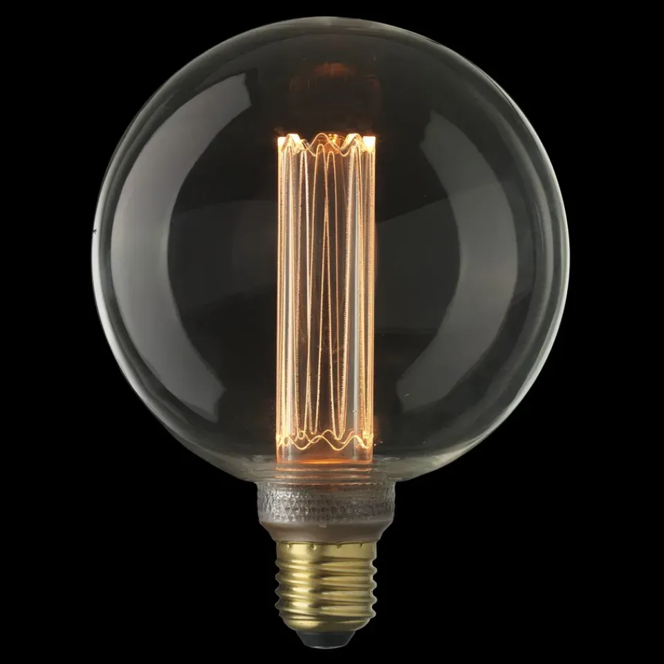 Online Globen Lighting Laser filament LED E27 dimable, 12.5 cm, E27 Transparent