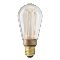Light Bulbs^Globen Lighting Laser filament LED E27 dimable, 6.4 cm, E27 Transparent