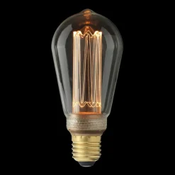 Light Bulbs^Globen Lighting Laser filament LED E27 dimable, 6.4 cm, E27 Transparent