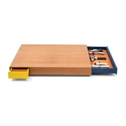 L'Atelier du Vin The Wine Tray, 6-piece BrownBlueYellow
