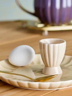 Egg Cups^Bloomingville Latina egg cup, Nature White