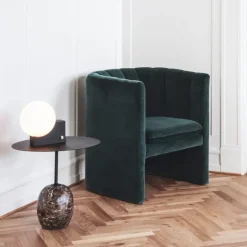 Side Tables^&Tradition Lato LN9 side table, , crema diva marble White