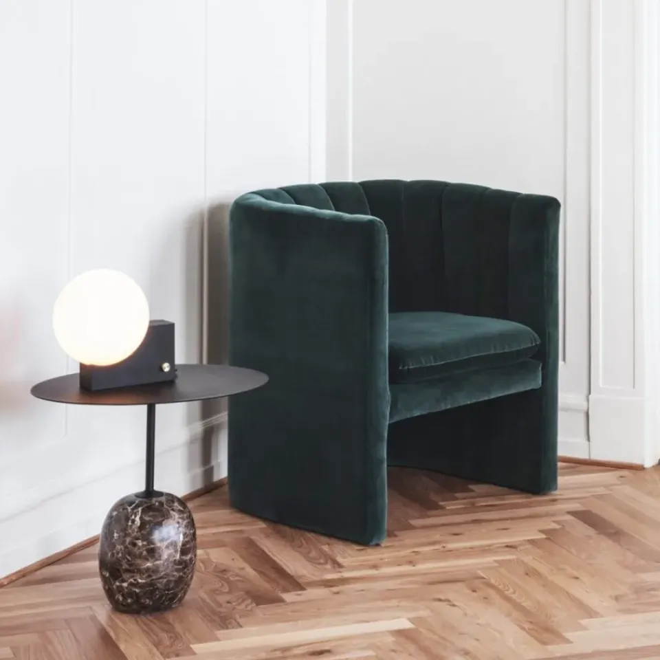 Side Tables^&Tradition Lato LN9 side table, , crema diva marble White