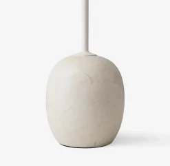 Side Tables^&Tradition Lato side table LN8, Lacquered oak-Crema diva marble BeigeWhite