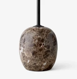 Side Tables^&Tradition Lato side table LN8, Warm -Emparador marble Black