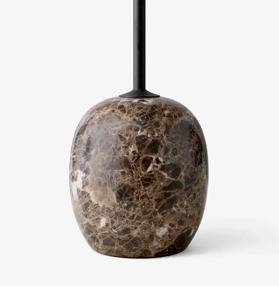 Side Tables^&Tradition Lato side table LN8, Warm -Emparador marble Black