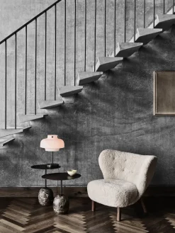 Side Tables^&Tradition Lato side table LN8, Warm -Emparador marble Black