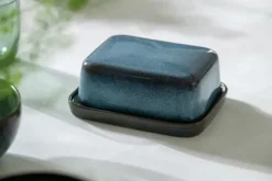 Butter Dishes^Villeroy & Boch Lave butter dish 14.5x11.5 cm, Lave glace Blue