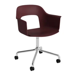 Hot HAY Layout Armchair 261 chair, Bordeaux-polished aluminum Red