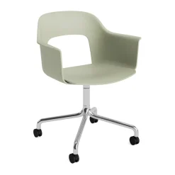 Office Chairs^HAY Layout Armchair 261 chair, Bottle -polished aluminium Green