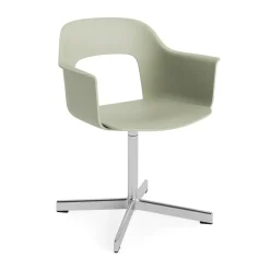 New HAY Layout Armchair 231 office chair, Pastel -polished aluminium 4 star swivel base Green