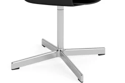 Office Chairs^HAY Layout Armchair 231 office chair, -polished aluminium 4-star swivel base Black