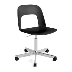 Office Chairs^HAY Layout Chair 141 chair, -polished aluminium Black