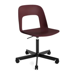 Best HAY Layout Chair 141 chair, Bordeaux-black Red