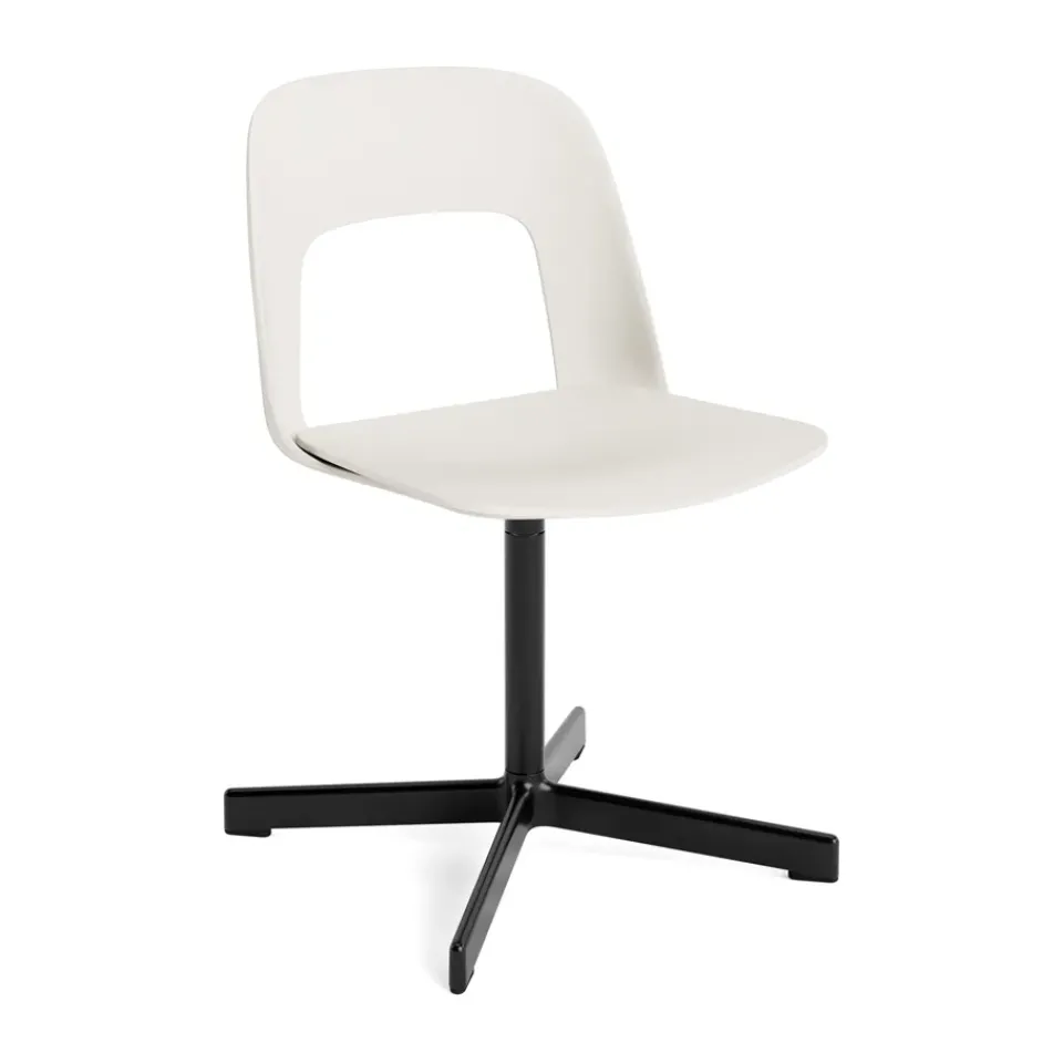 Best HAY Layout Chair 131 chair, Cream -black White